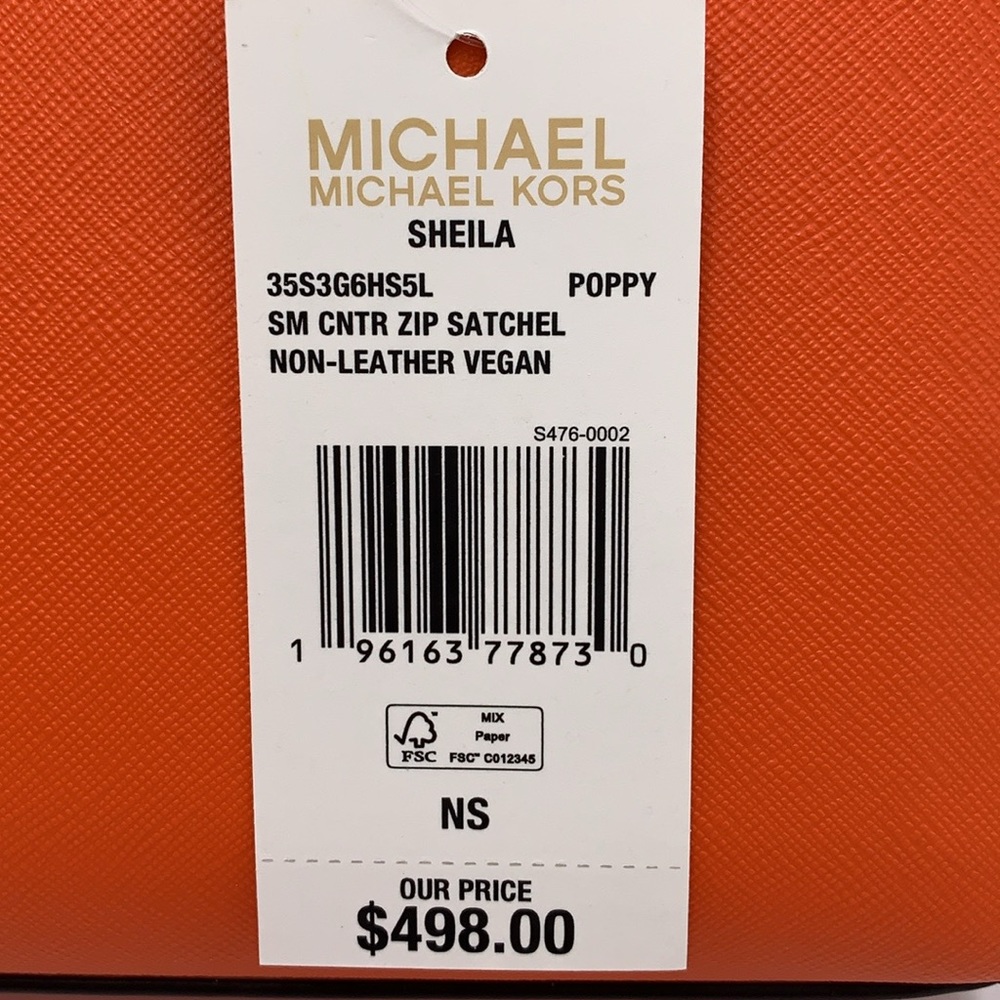 MICHAEL KORS
Sheila Small Faux Saffiano Leather Satchel
Poppy
NWT - Picture 15 of 16